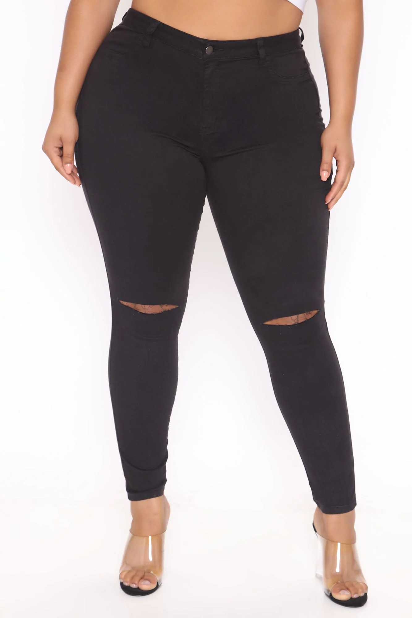 Narrow waist skinny jeans - Black - Image 15