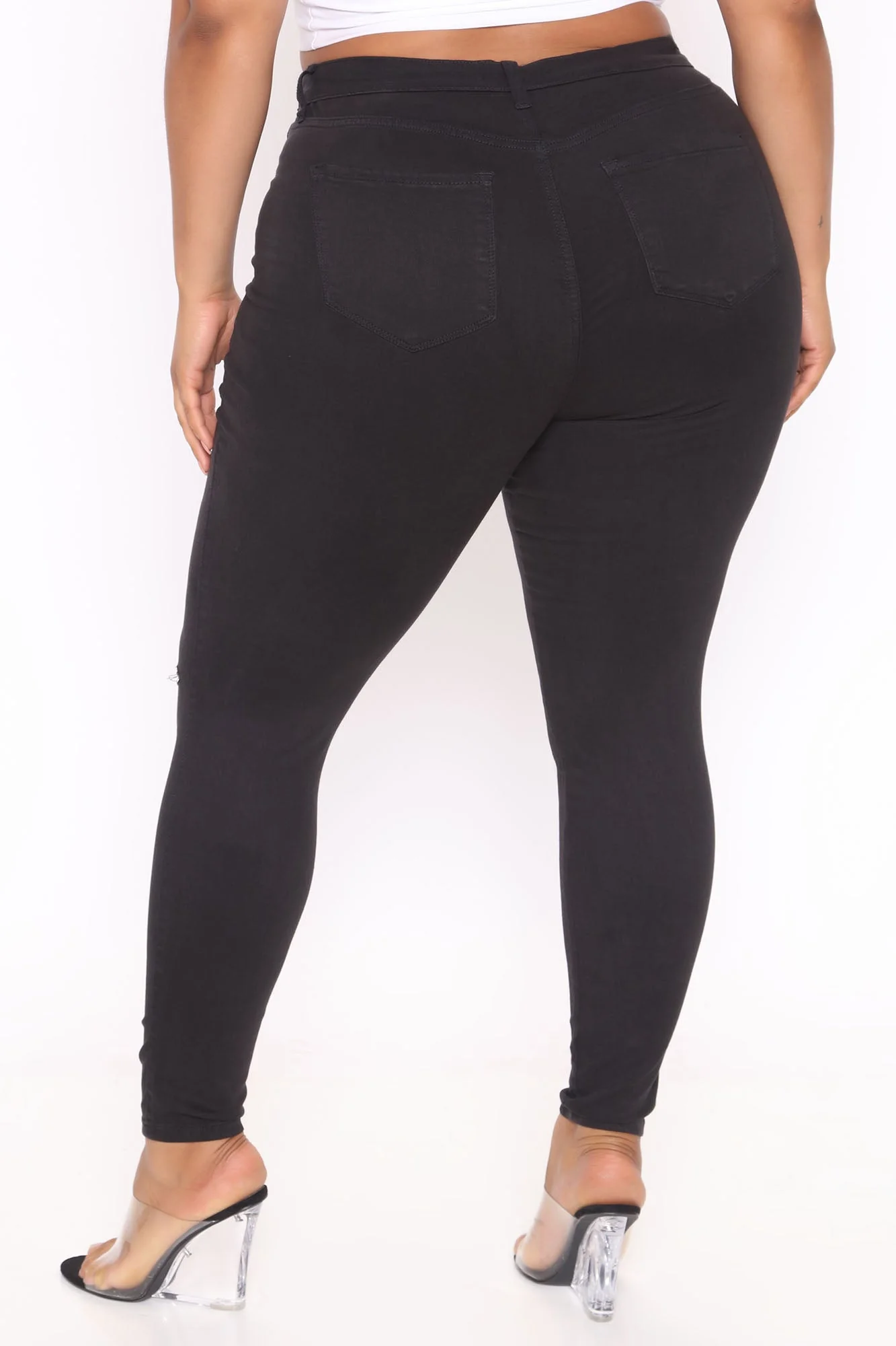 Narrow waist skinny jeans - Black - Image 16