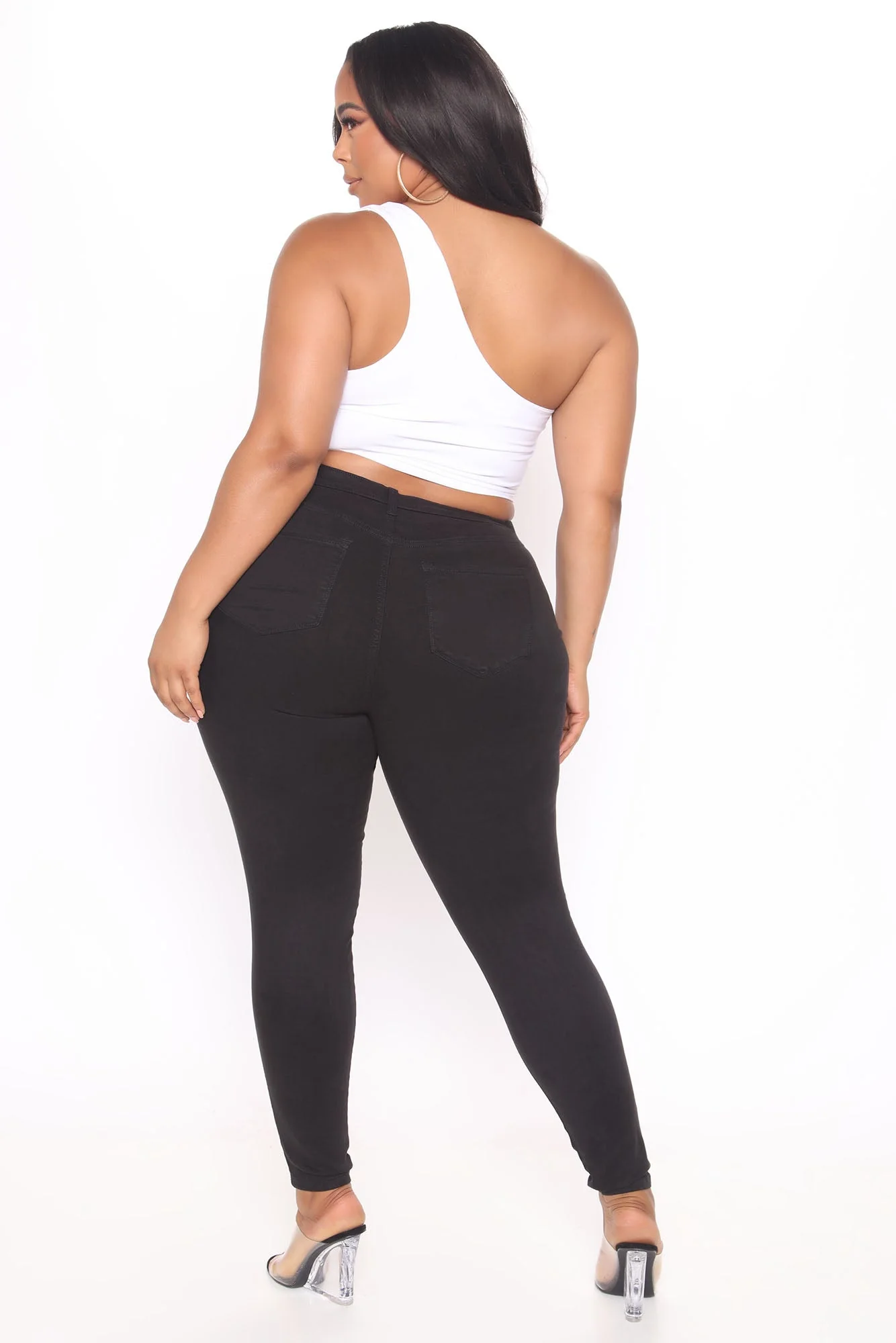 Narrow waist skinny jeans - Black - Image 17