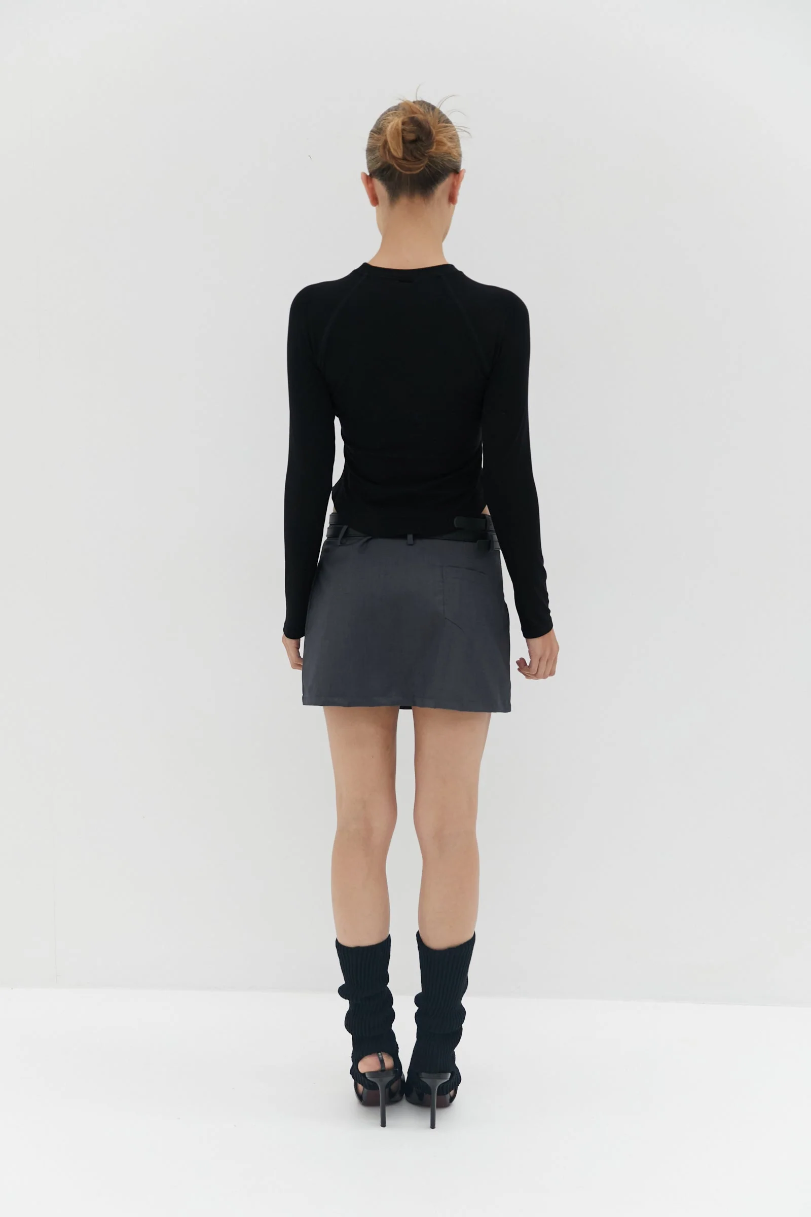 Double Belt Mini Skirt - Image 4