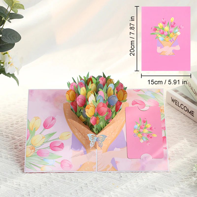 💐 Pop-Up Wildflower Valentine’s Card - Image 14