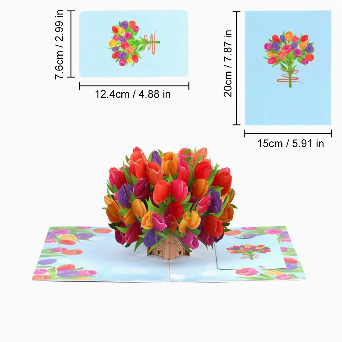 💐 Pop-Up Wildflower Valentine’s Card - Image 16