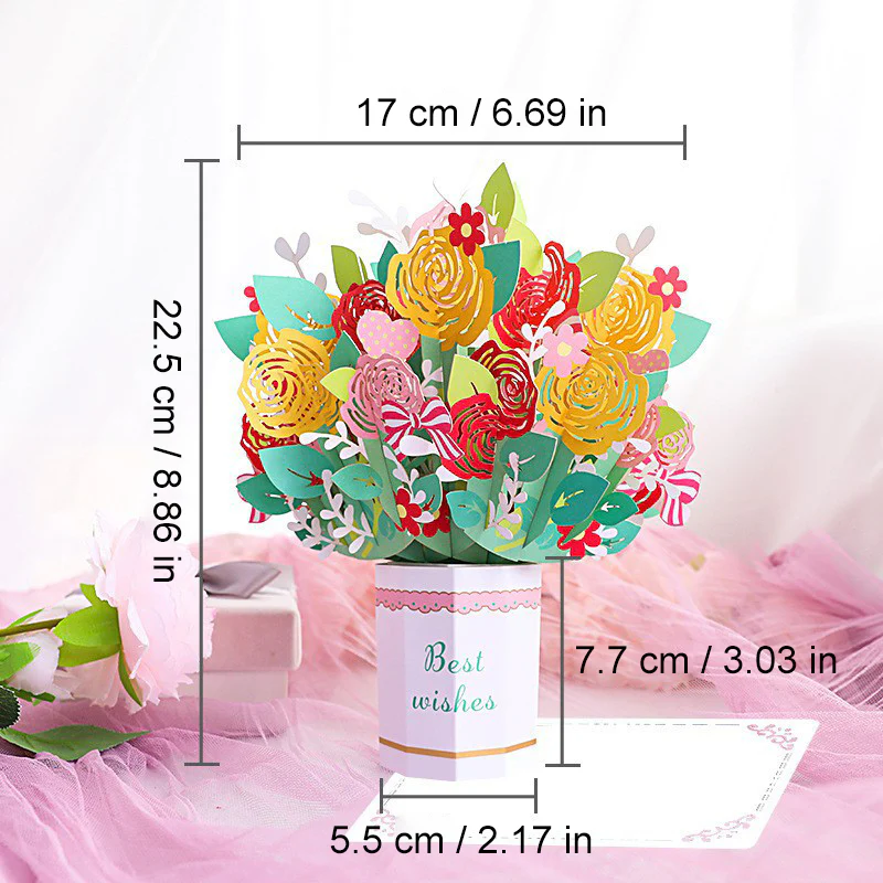 💐 Pop-Up Wildflower Valentine’s Card - Image 21