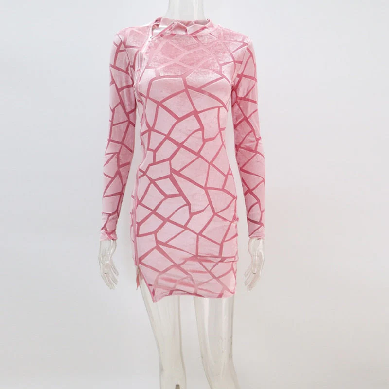 Zipped Mini Dress - Image 11