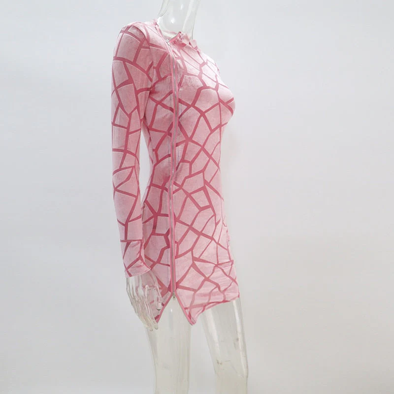 Zipped Mini Dress - Image 12
