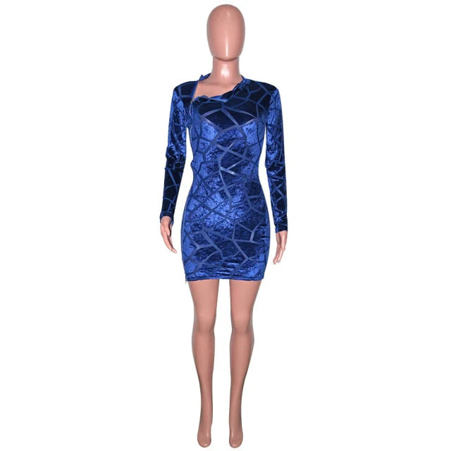 Zipped Mini Dress - Image 7