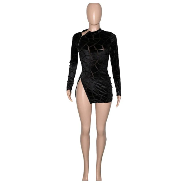 Zipped Mini Dress - Image 8
