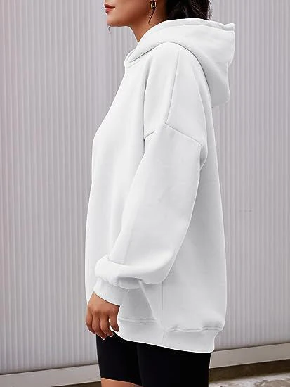 Basic Thick Solid Color Pullover Hoodie - Image 11