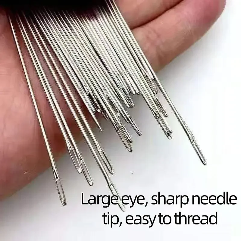 🎄Christmas-Sale 49%Off❤34PCS Big Eye Steel Needles Set - Image 8