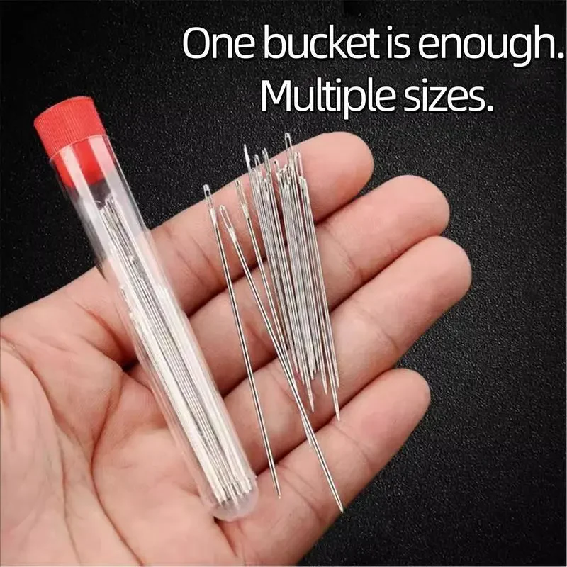 🎄Christmas-Sale 49%Off❤34PCS Big Eye Steel Needles Set - Image 9