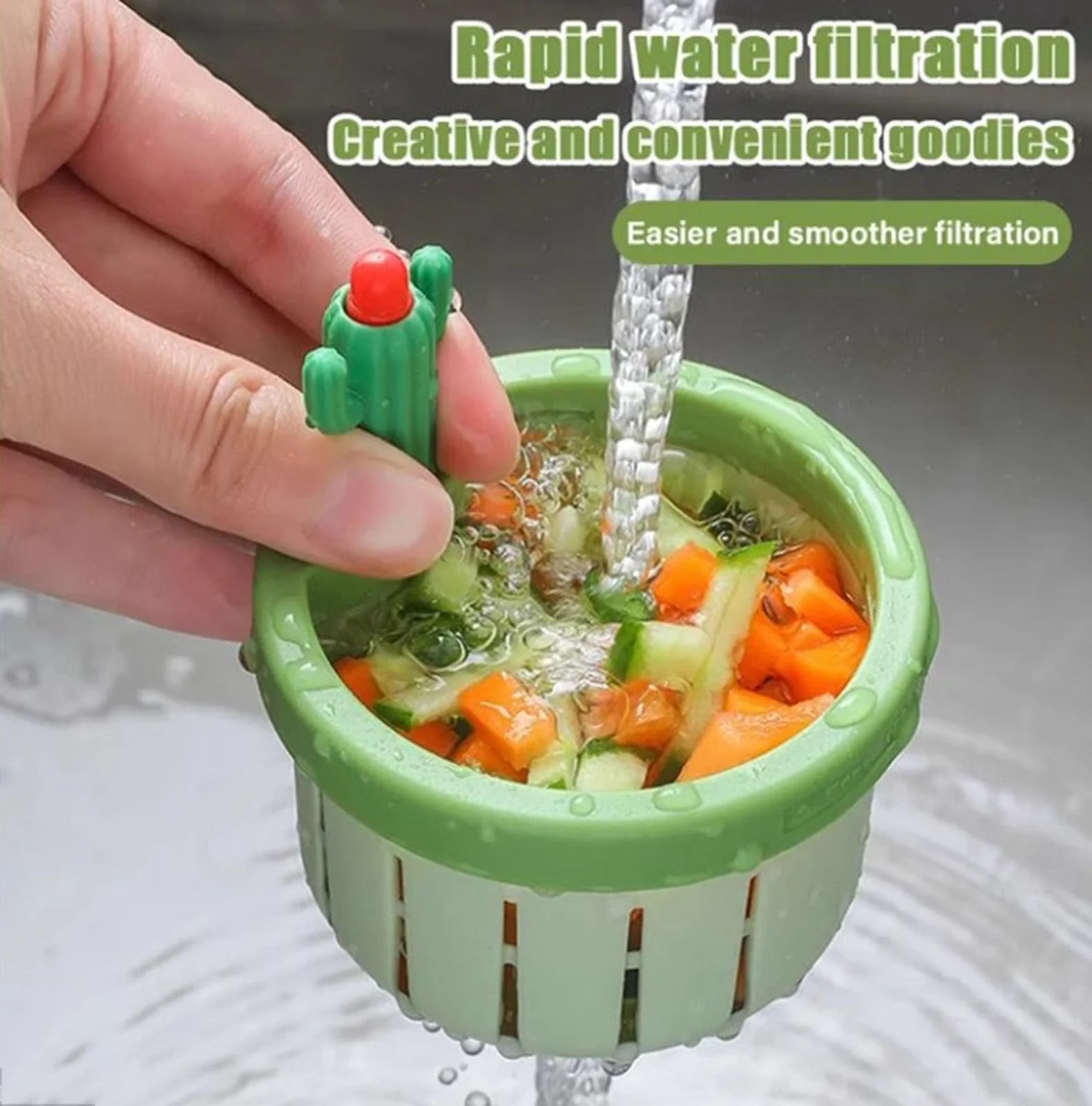 🍽️Cactus Kitchen Automatic Dumping Sink Filter - Image 2