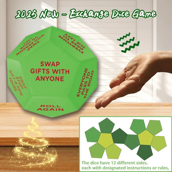 🏆 50K+ SOLD! – Almost Gone💥🎁Hilarious Christmas Gift Exchange Party GameDice - Image 3