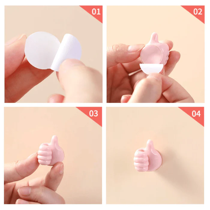 (🌲Early Christmas Sale - 49% OFF) Creative Thumbs Up Shape Wall Hook - Image 11