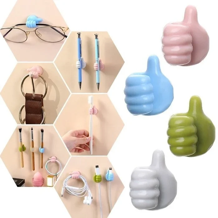 (🌲Early Christmas Sale - 49% OFF) Creative Thumbs Up Shape Wall Hook - Image 6