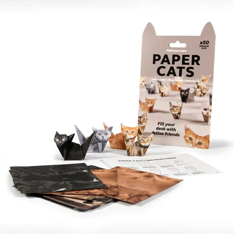 ✨Easy DIY Paper Cats Kit | Guided Lines & Instructions Included🎁Buy More Save More - Image 10