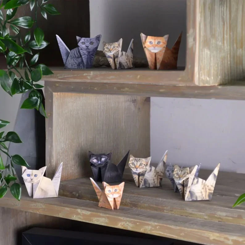 ✨Easy DIY Paper Cats Kit | Guided Lines & Instructions Included🎁Buy More Save More - Image 13