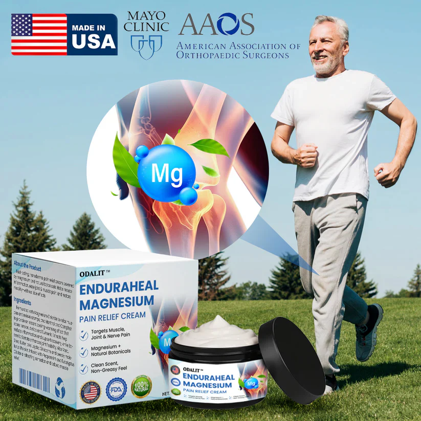 ODALIT™ EnduraHeal Magnesium Pain Relief Cream (Treats Arthritis, Neuropathy, Rheumatism, Sports Injuries & More) - Image 2