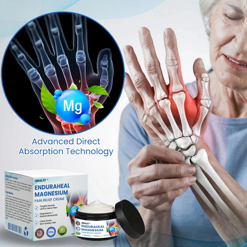 ODALIT™ EnduraHeal Magnesium Pain Relief Cream (Treats Arthritis, Neuropathy, Rheumatism, Sports Injuries & More) - Image 4