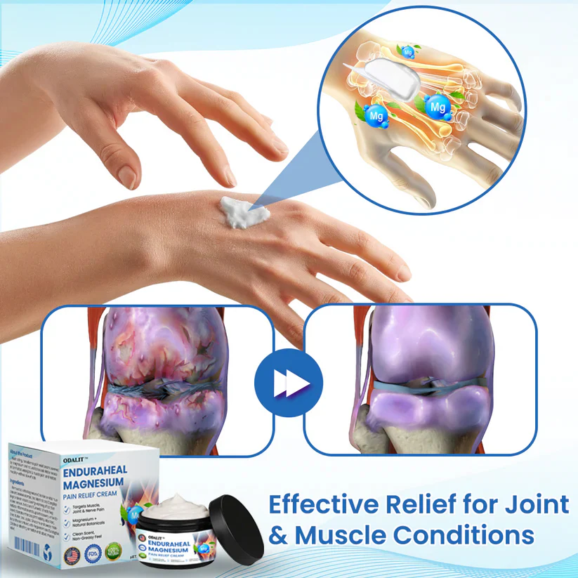 ODALIT™ EnduraHeal Magnesium Pain Relief Cream (Treats Arthritis, Neuropathy, Rheumatism, Sports Injuries & More) - Image 5