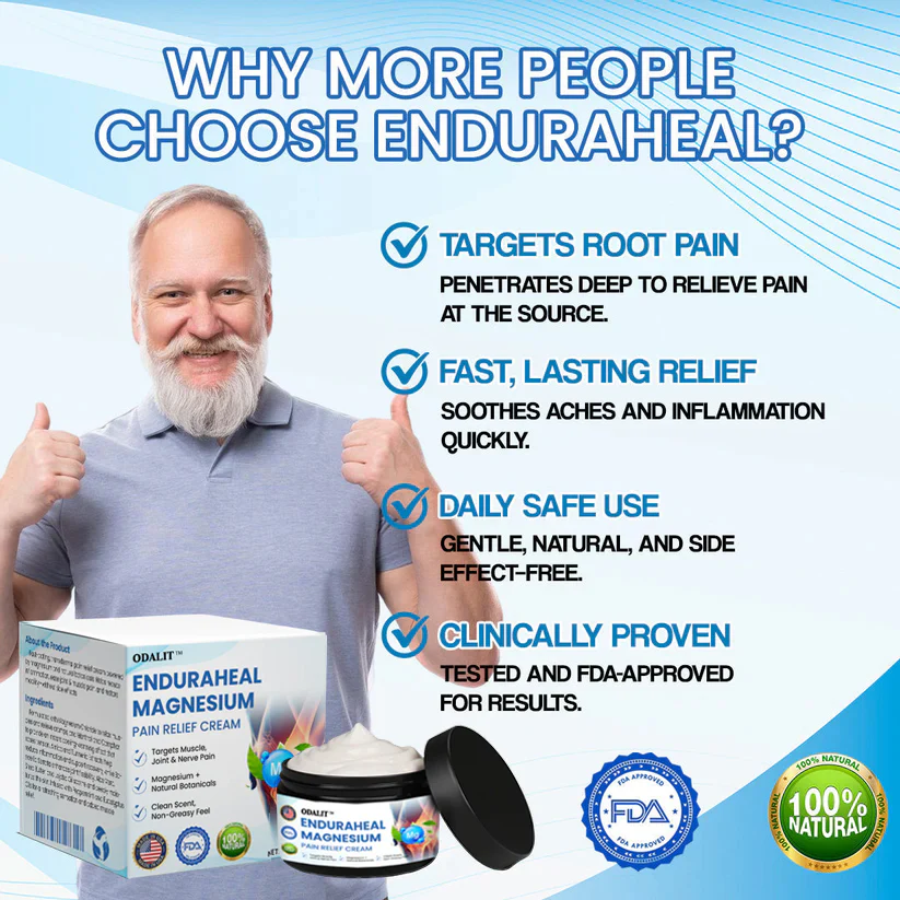 ODALIT™ EnduraHeal Magnesium Pain Relief Cream (Treats Arthritis, Neuropathy, Rheumatism, Sports Injuries & More) - Image 8