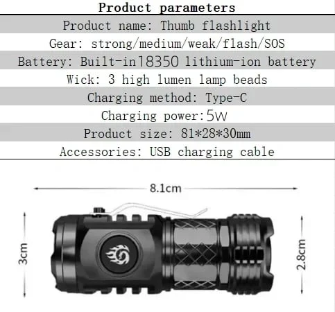 🔥LAST DAY PROMOTION 49% OFF 🔥 - Three-eyed Monster Mini Flash Super Power Flashlight - Image 7