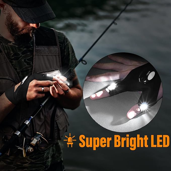 🎄Christmas Sales 49% OFF - 🔥🔥Hands-Free LED Half Finger Gloves - Image 10