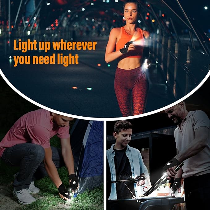 🎄Christmas Sales 49% OFF - 🔥🔥Hands-Free LED Half Finger Gloves - Image 11