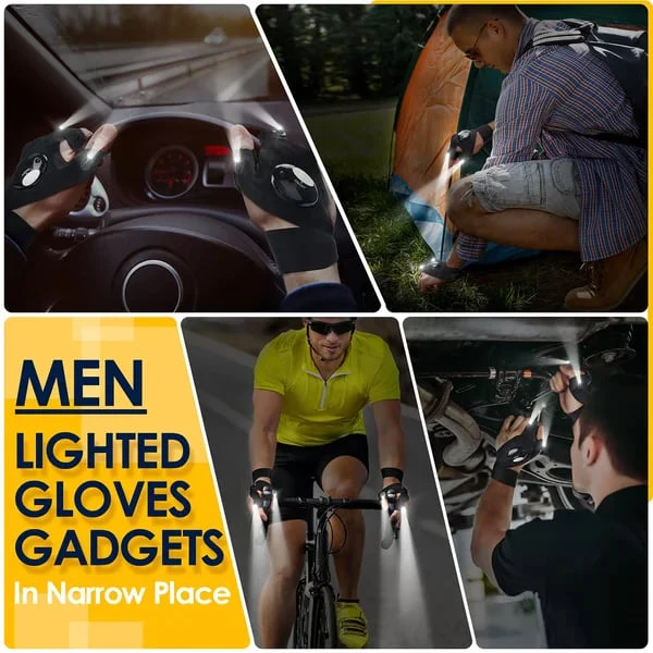 🎄Christmas Sales 49% OFF - 🔥🔥Hands-Free LED Half Finger Gloves - Image 12