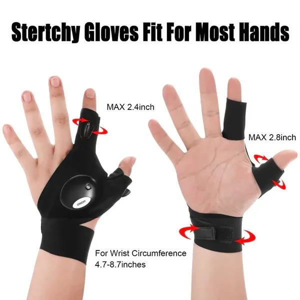 🎄Christmas Sales 49% OFF - 🔥🔥Hands-Free LED Half Finger Gloves - Image 16