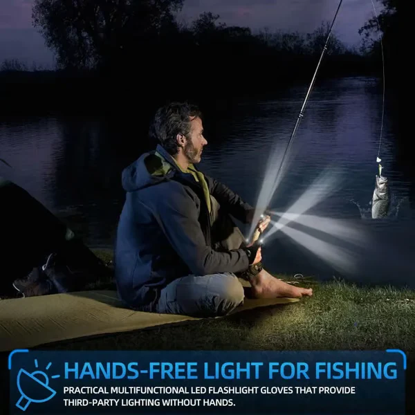 🎄Christmas Sales 49% OFF - 🔥🔥Hands-Free LED Half Finger Gloves - Image 4
