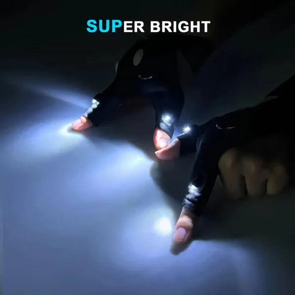 🎄Christmas Sales 49% OFF - 🔥🔥Hands-Free LED Half Finger Gloves - Image 7