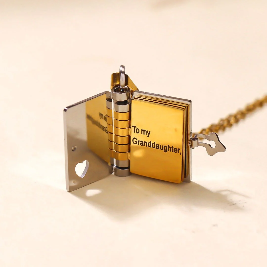 🎁For Granddaughter - The Most Beautiful Chapter Book Necklace - Image 6