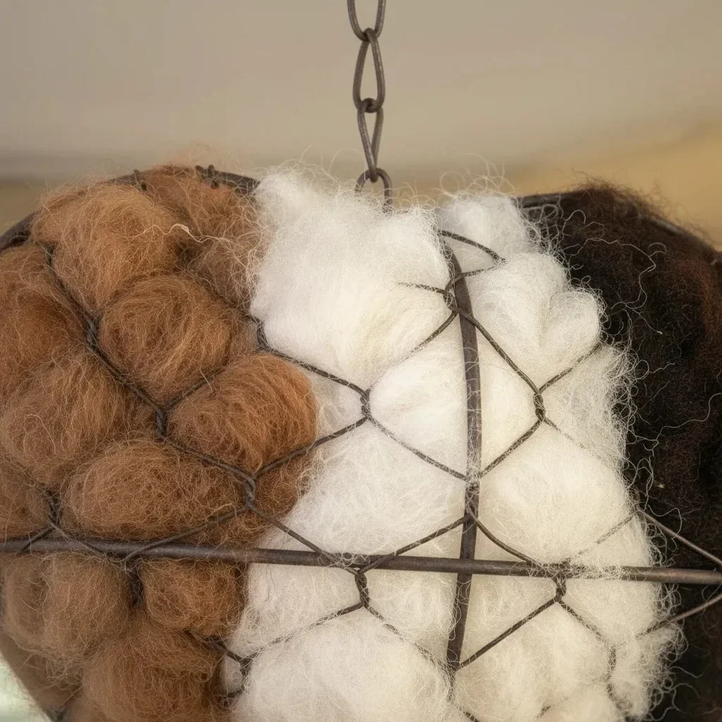 🕊️🎁 Final Day Sale-Handmade Alpaca Fiber Bird Nesting Heart - Image 10