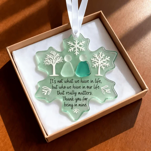 🌊Snowflake-Shaped Sea Glass Friendship Decor❄✨ Shaped by Nature & Crafted by Hand! - Image 2