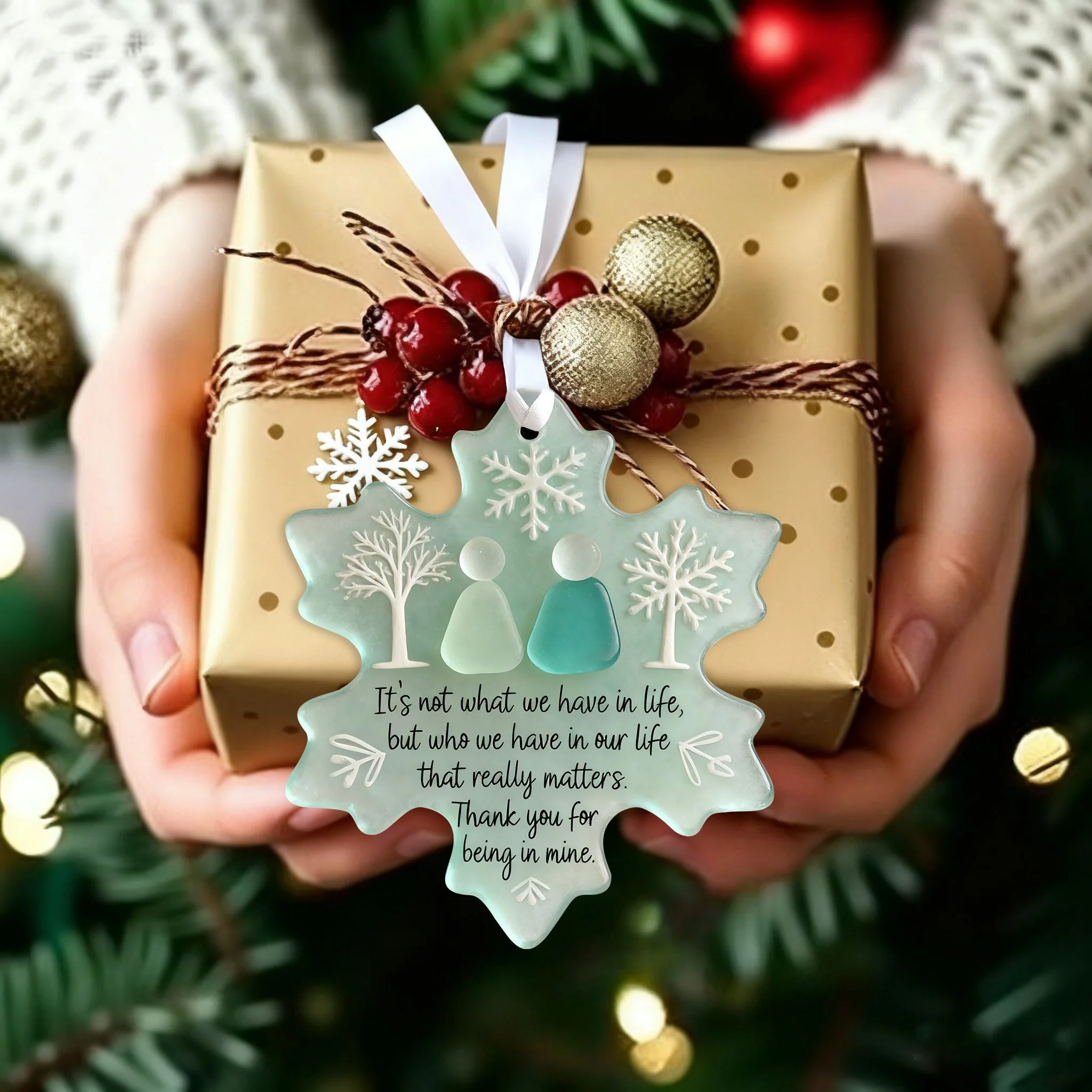 🌊Snowflake-Shaped Sea Glass Friendship Decor❄✨ Shaped by Nature & Crafted by Hand! - Image 5