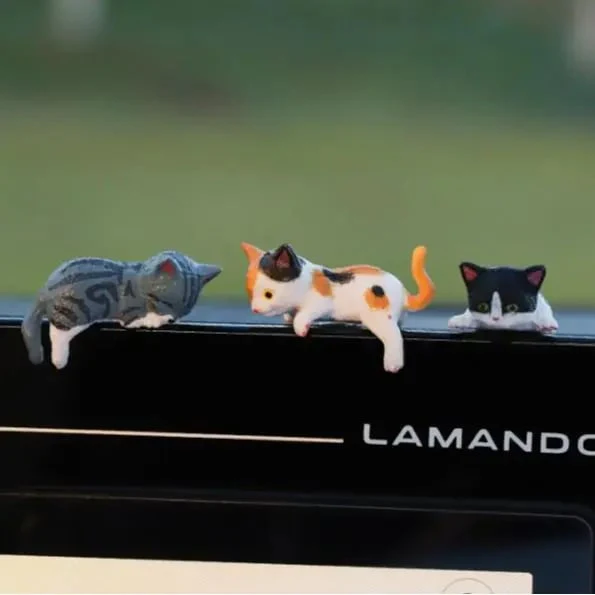 ⏰🔥LAST DAY 59% OFF - Hand-Painted Mini Cat Desk Figurines 😺 Set of 5 Cute Cartoon Kitty Companions - Image 6