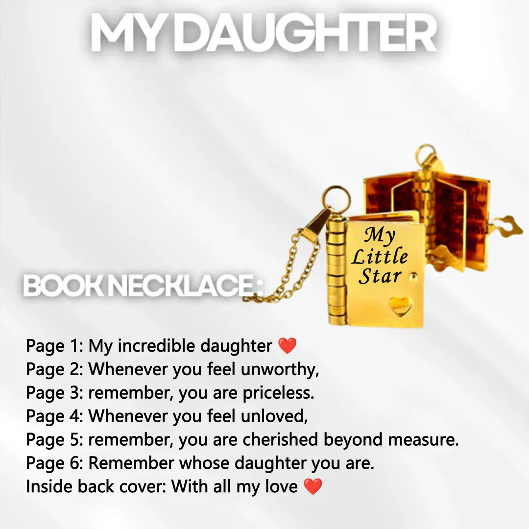 For Daughter/Son🌸 - My Little Star Book Necklace❤️ - Image 3