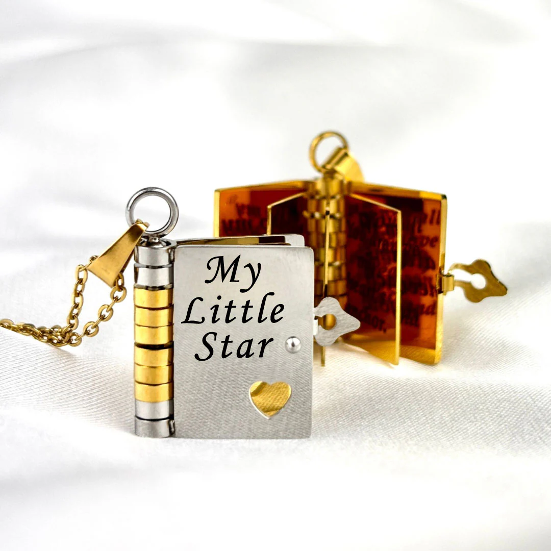 For Daughter/Son🌸 - My Little Star Book Necklace❤️ - Image 8