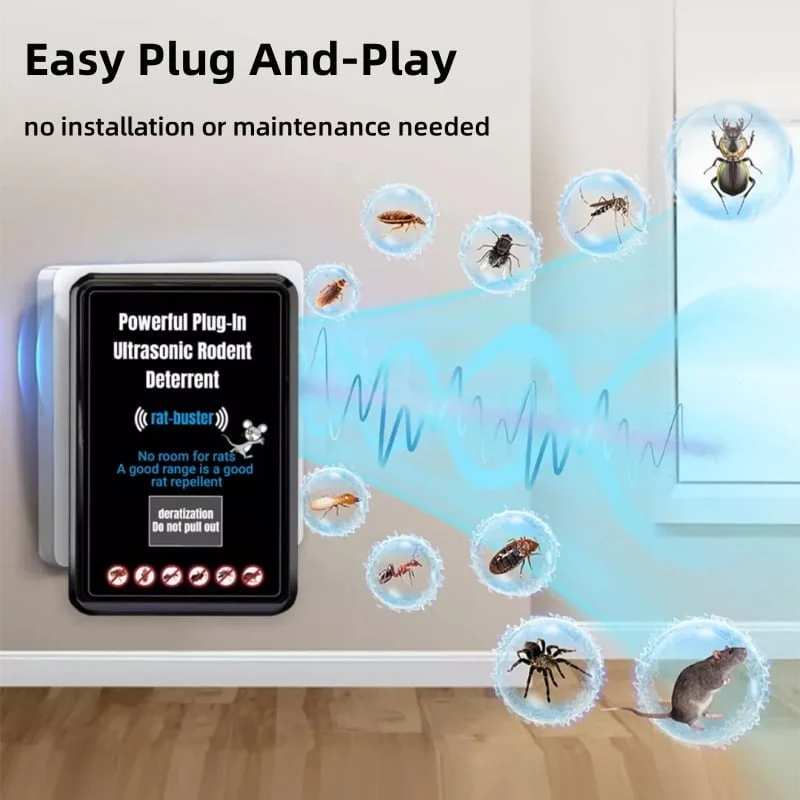 🔥HOT SALE🔥Powerful Plug-In Ultrasonic Rodent Deterrent - Image 5