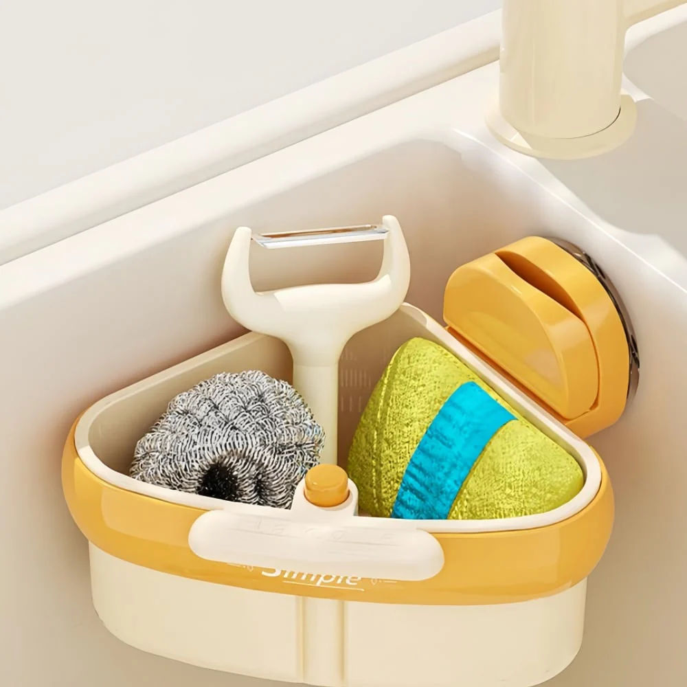 💧2025 New Release - Suction Cup Sink Corner Rack - Image 6