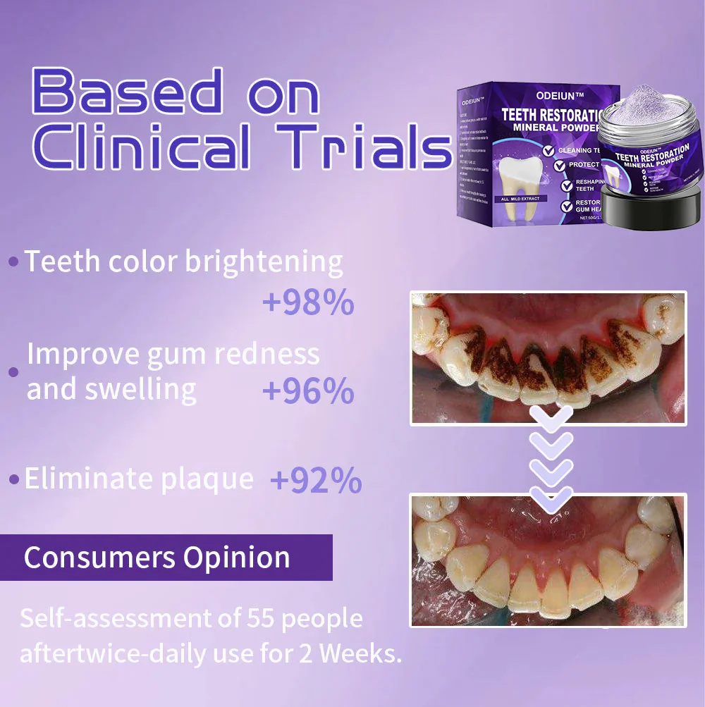 🎁Flash Sale - Don’t Miss Out - ODEIUN™ Teeth Restoration Mineral Powder🦷(ADA recommended)👩⚕️(Treats periodontitis and mouth ulcers, prevents tooth loss, and repairs gum recession) - Image 2
