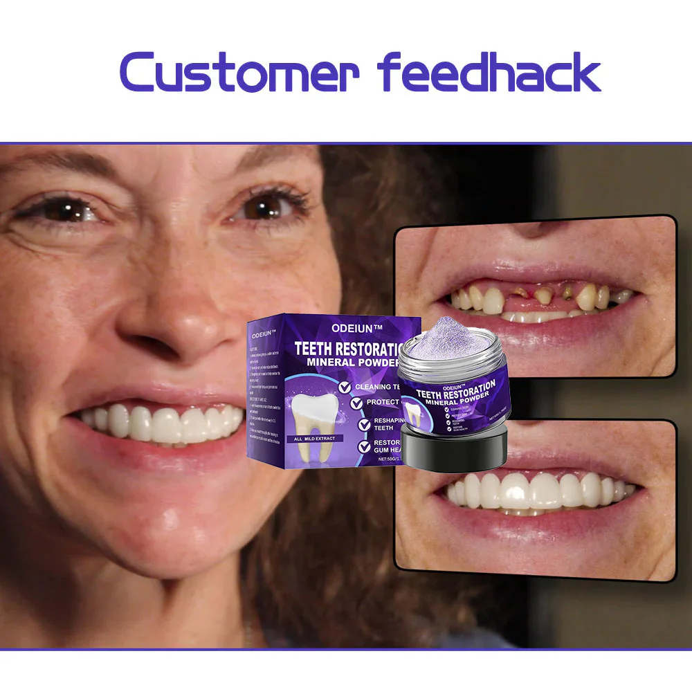 🎁Flash Sale - Don’t Miss Out - ODEIUN™ Teeth Restoration Mineral Powder🦷(ADA recommended)👩⚕️(Treats periodontitis and mouth ulcers, prevents tooth loss, and repairs gum recession) - Image 7