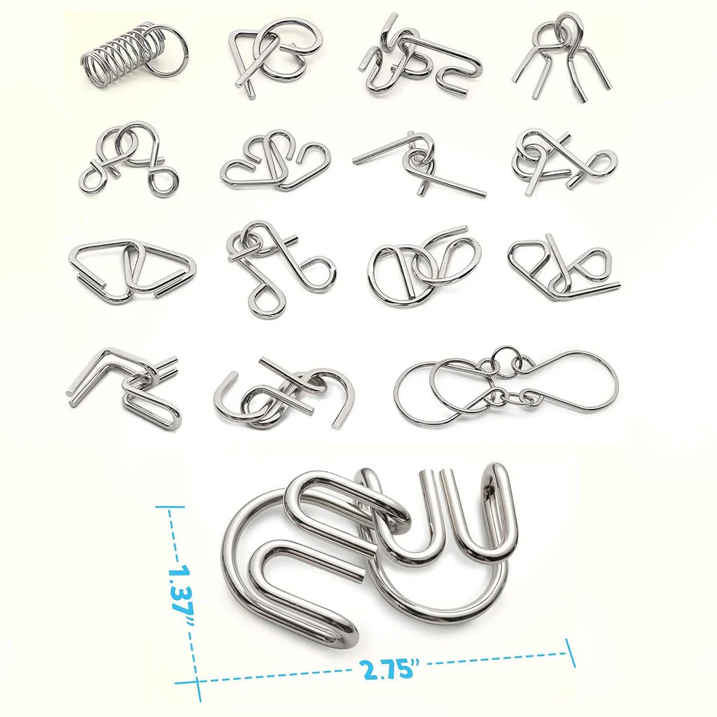 ✅ ✅ The Best Gift🎁 Metal Montessori Puzzle Solving - Image 5