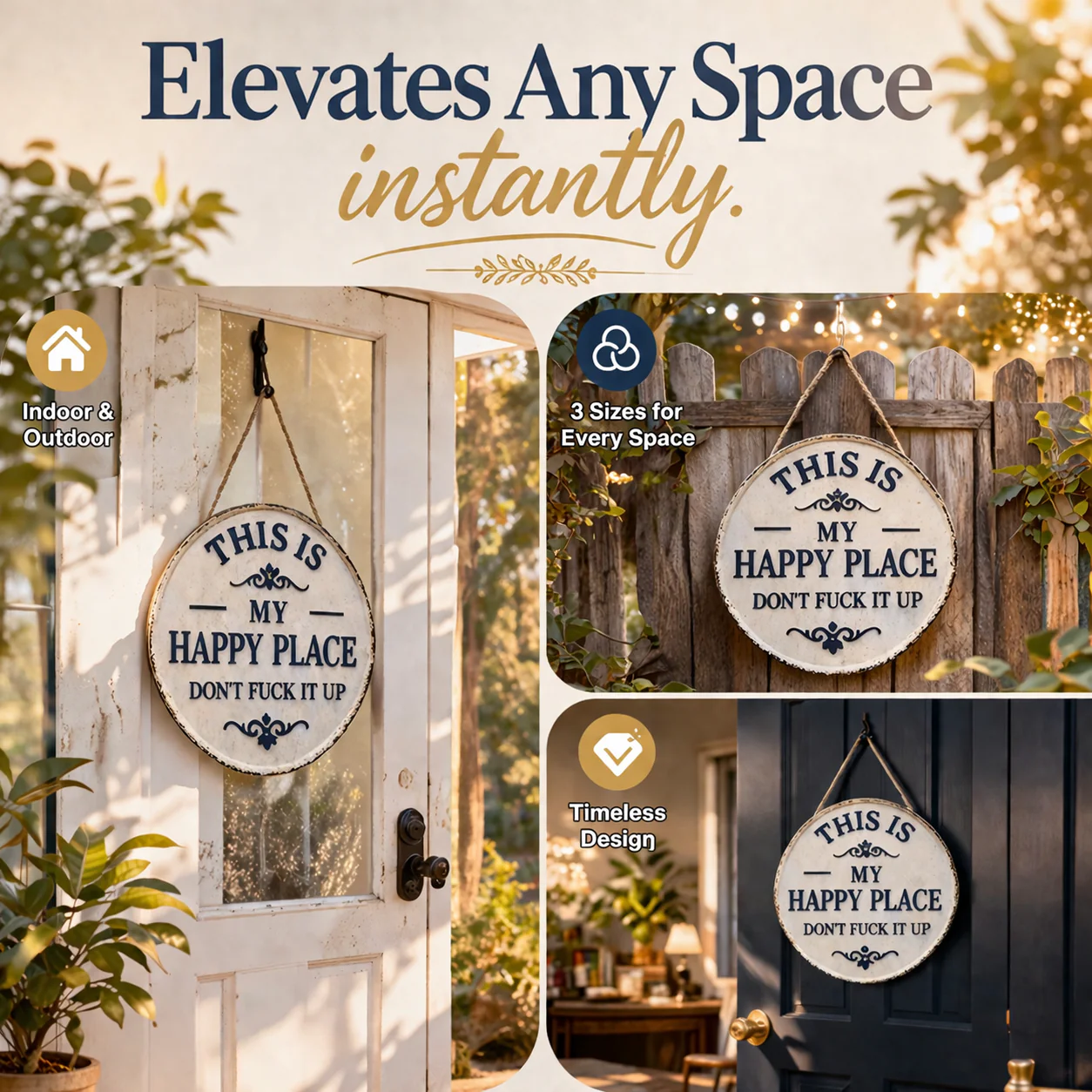 🥰 “This Is My Happy Place” Door Sign - Image 2