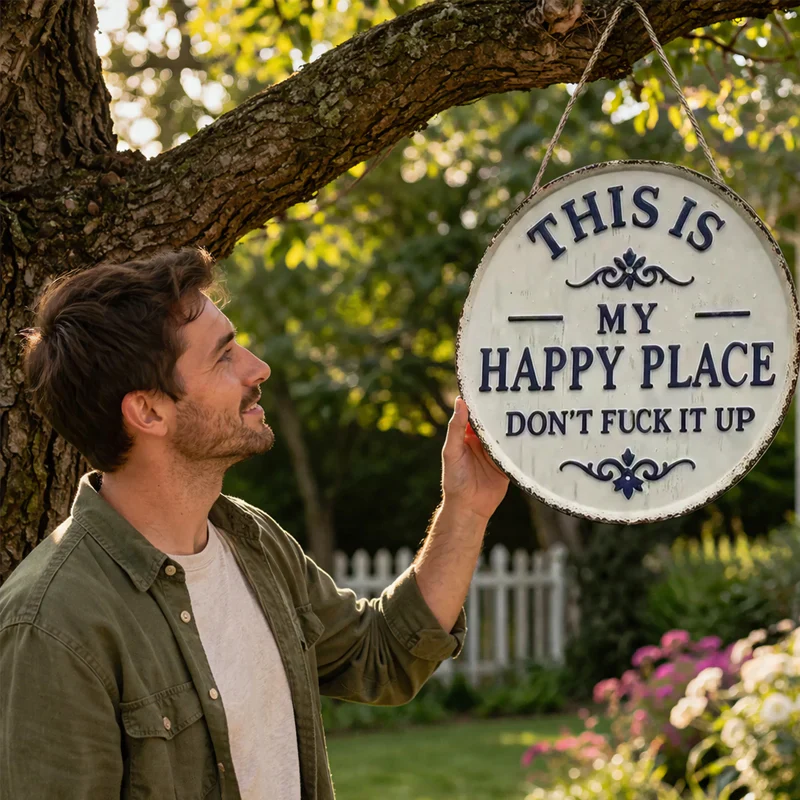 🥰 “This Is My Happy Place” Door Sign - Image 7