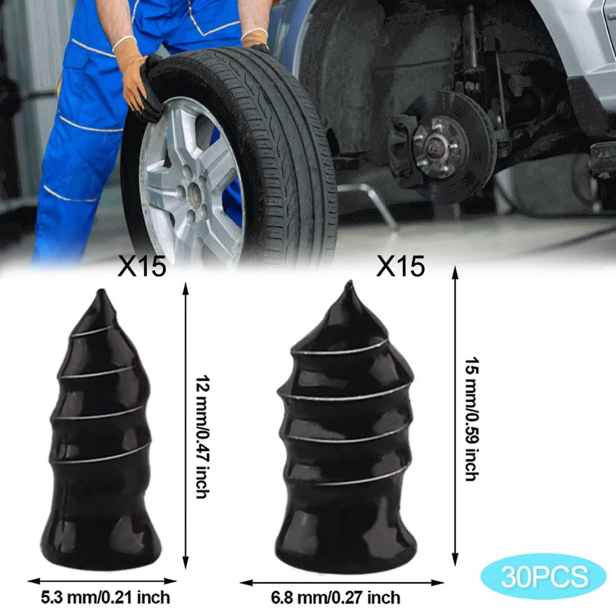 🔥2026 hot sale 🔥 Instant Tire Plug Repair Kit 🚗✨ Free Screwdriver Included! ⭐ - Image 12