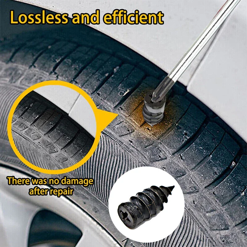 🔥2026 hot sale 🔥 Instant Tire Plug Repair Kit 🚗✨ Free Screwdriver Included! ⭐ - Image 2