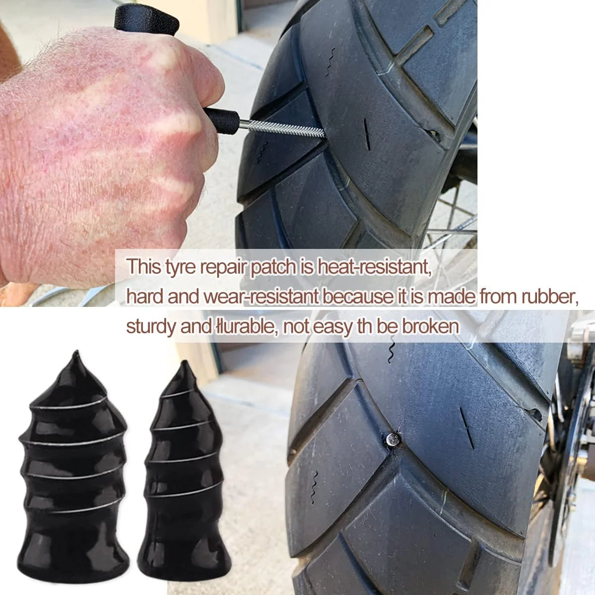 🔥2026 hot sale 🔥 Instant Tire Plug Repair Kit 🚗✨ Free Screwdriver Included! ⭐ - Image 6